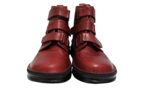 【インコルジェ8748 ワイン】ソフトレザーベルトブーツ